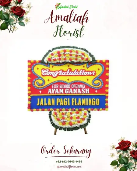 Sewa Papan Bunga Pudak Wetan